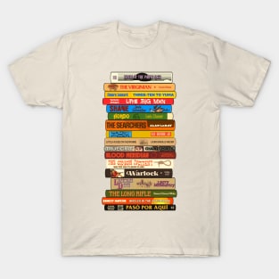 Classic Westerns Books Stack T-Shirt